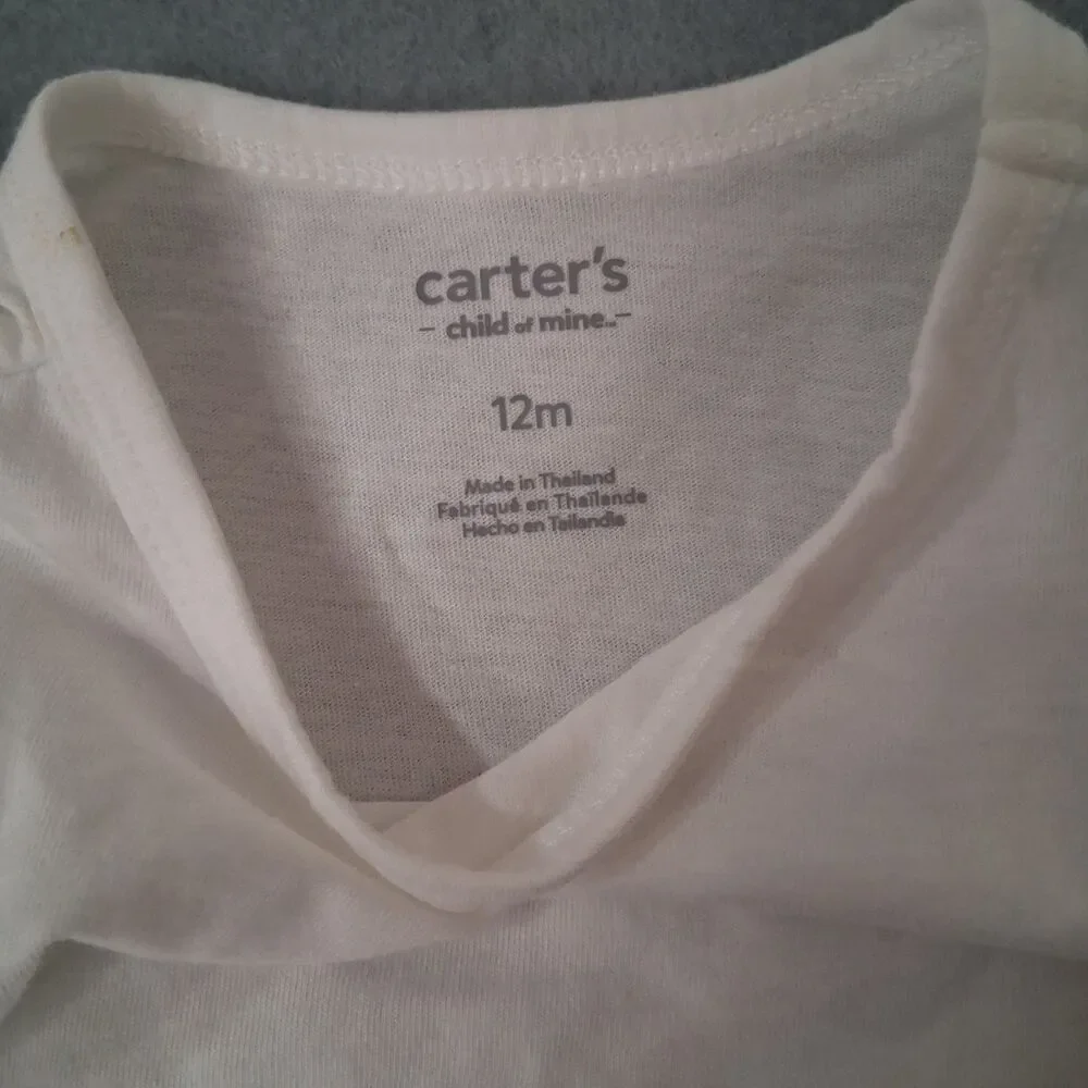 Carters Baby Girl Dress Size 12m Jumper Top Easter Summer Festival Church 2 Pc